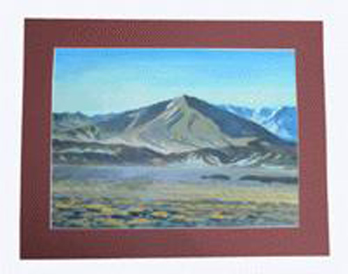 Oil painting: Burkhan buudai mountain, ref. PAI-08-00-007