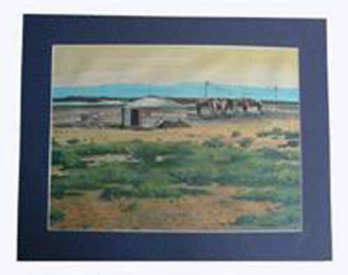 Oil painting: Bogd mountain, ref. PAI-08-00-005