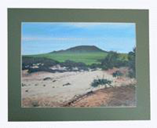 Oil painting: A sacred mountain  Altan ovoo, ref. PAI-08-00-004