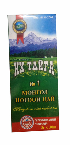 Mongolian wild herbal tea, including 30 teabags with 3 gramm