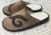 Mongolian felt slipper made by handmade
