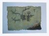 Watercolor painting:  Petroglyph, ref. PAI-08-01-024