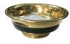Sculpted brass bowl