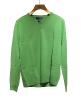 Men's cashmere neck knit sweater, ref. CAS-19-02-008 Color : Green