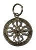 Pendant made from silver, surrounding Alhan Hee pattern symbolizes long life, strong protection and infinite movement, middle Ochir Hee is symbol of good energy and suppress of bad things