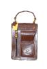 Leather handbag , ref.  LEA-18-02-008