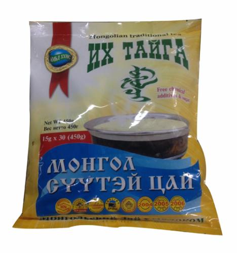 Mongolian traditional milk tea, including 30 packages with 15 gramm