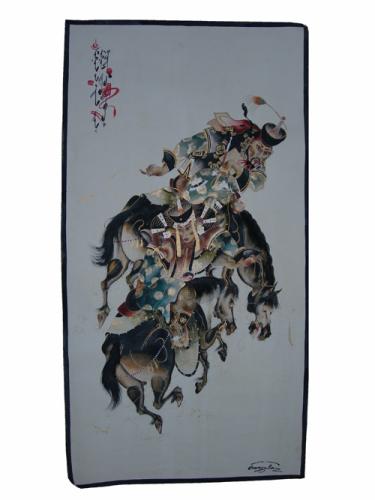 Traditional painting:  Lord and Queen on horse back, ref. PAI-08-02-020