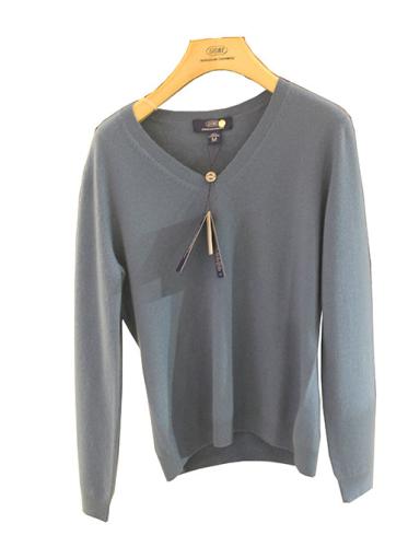 Women's cashmere pullover. Made by Gobi of 100% pure cashmere. Dry clean or handwash and dry flat.