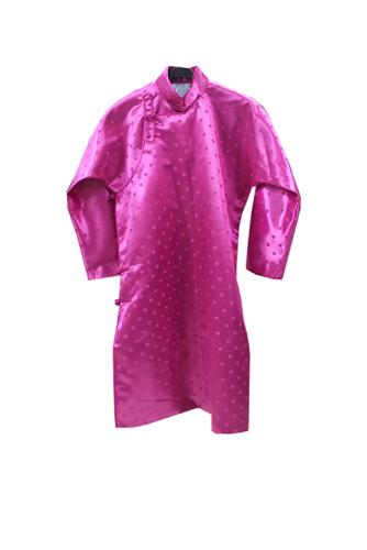 Silk deel for children, with mongol patterns. ref. GAR-18-00-009