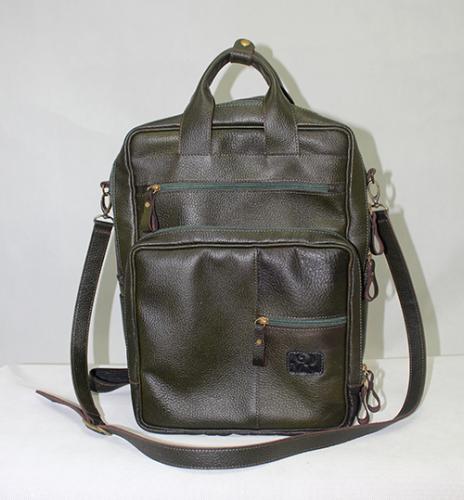 Backpack made of natural leather.