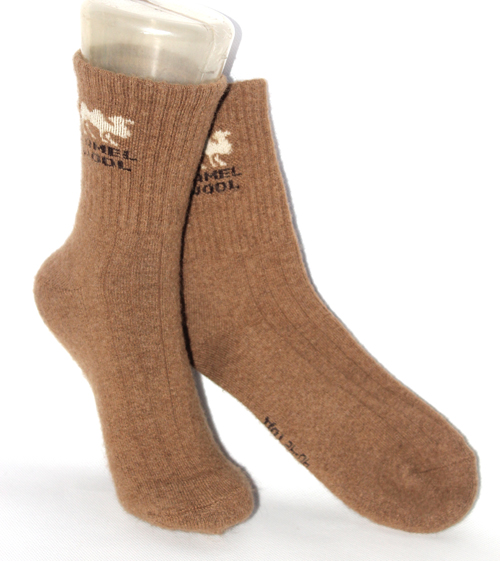 Camel wool socks